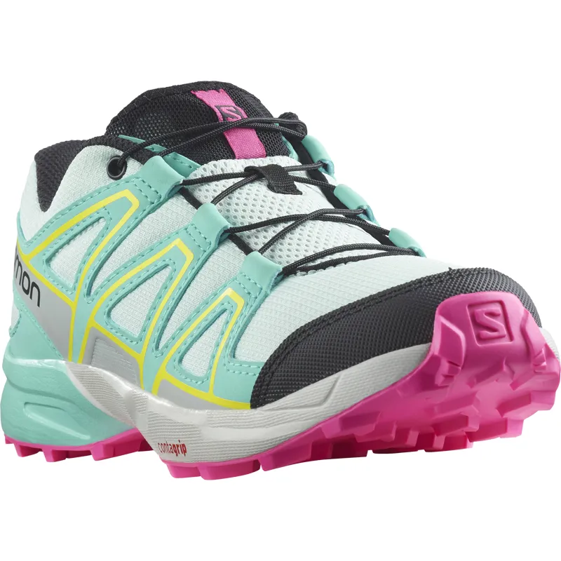 Salomon Speedcross Junior Trail Running Shoe in Bleached Aqua/Blue Radiance/Lunar Rock-5